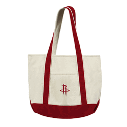 Houston Rockets NBA Canvas Tote with Colored Strap