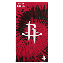 Houston Rockets NBA Psychedelic Beach Towel 30 x 60 inches