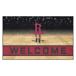 Houston Rockets Rubber Door Mat - 18in. x 30in.
