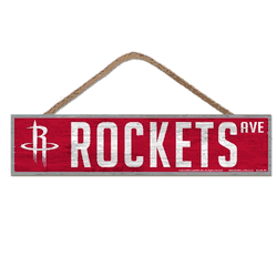 Houston Rockets Sign 4x17 Wood Avenue Design