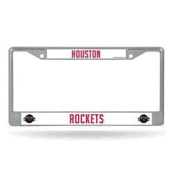 Houston Rockets Standard Chrome Frame with Plastic Inserts 12" x 6" Car/Truck Auto Accessory