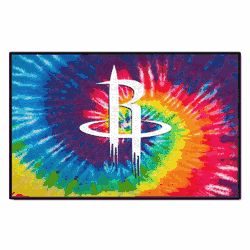 Houston Rockets Tie Dye Starter Mat Accent Rug - 19in. x 30in.