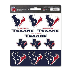 Houston Texans 12 Count Mini Decal Sticker Pack