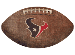 Houston Texans 12" Football Shaped Sign