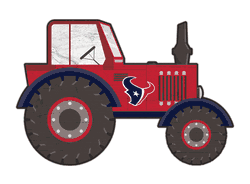Houston Texans 12" Tractor Cutout Sign
