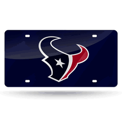Houston Texans  12" x 6" Laser Cut Tag For Car/Truck/SUV