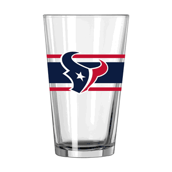 Houston Texans 16oz Stripe Pint Glass