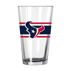 Houston Texans 16oz Stripe Pint Glass
