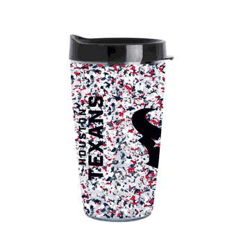 Houston Texans 16oz Terrazzo Dbl Wall Clear Tumbler