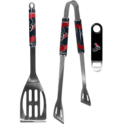 Houston Texans 2 pc BBQ Set and Bottle Opener