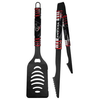 Houston Texans 2 pc Black Tailgate BBQ Set