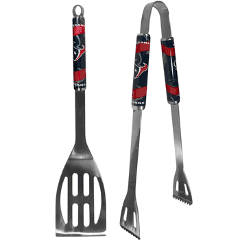Houston Texans 2 pc Steel BBQ Tool Set