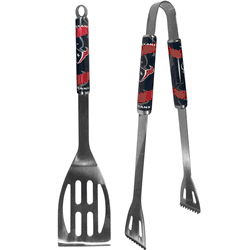 Houston Texans 2 pc Steel BBQ Tool Set