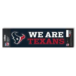 Houston Texans 2 Piece Team Slogan Decal Sticker Set