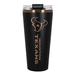 Houston Texans 32oz Black and Copper Big Slim with Straw