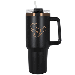Houston Texans 40oz Black and Copper Colossus Travel Mug with Straw
