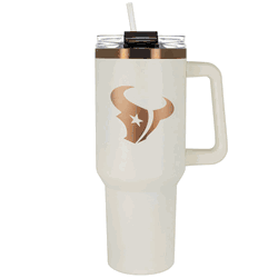 Houston Texans 40oz Crme and Copper Colossus Travel Mug with Straw