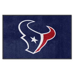 Houston Texans 4X6 High-Traffic Mat with Durable Rubber Backing - Landscape Orientation