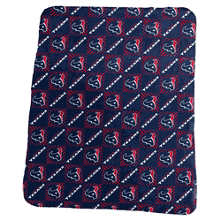 Houston Texans 50x60 Repeating Pattern Fleece Throw