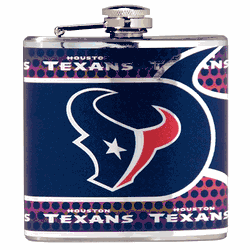 Houston Texans 6oz Stainless Steel Flask with Metallic Graphics
