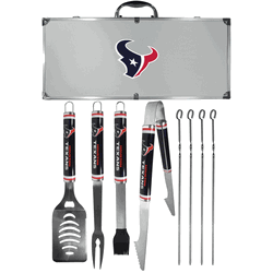 Houston Texans 8 pc Logo BBQ Set