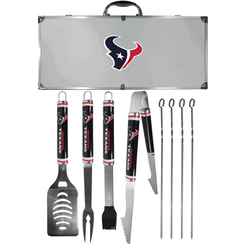 Houston Texans 8 pc Logo BBQ Set