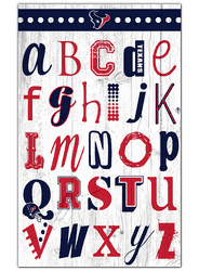 Houston Texans Alphabet 11x19 Sign