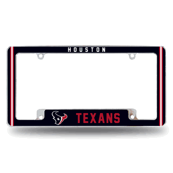 Houston Texans Alternate Design All Over Chrome Frame