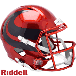 Houston Texans Authentic Speed Full Size Football Helmet Alternate Red Chrome