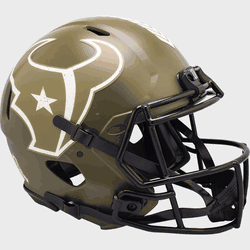 Houston Texans  Authentic Speed Full Size Football Helmet SALUTE TO SERVICE