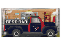 Houston Texans Best Dad Truck 6x12 Sign