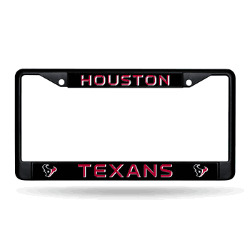 Houston Texans  Black Chrome Frame with Plastic Inserts 12
