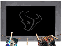 Houston Texans Blank Chalkboard with frame & clothespins 11x19 Sign