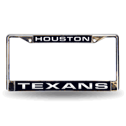 Houston Texans Blue Laser Chrome Frame