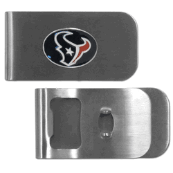 Houston Texans Bottle Opener Money Clip