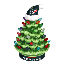 Houston Texans Christmas Tree 4 Inch LED Tabletop