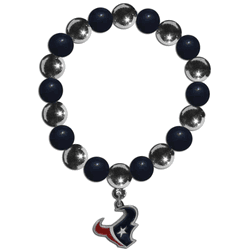 Houston Texans Chrome Bead Bracelet