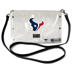 Houston Texans Clear Envelope Purse STRAP