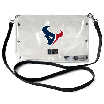 Houston Texans Clear Envelope Purse STRAP