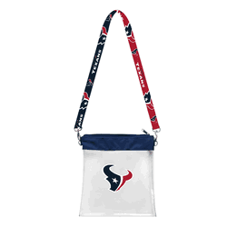 Houston Texans Clear Pattern Strap Bag