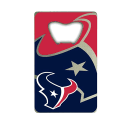 Houston Texans Credit Card Style Bottle Opener - 2 x 3.25