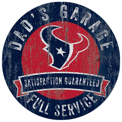 Houston Texans Dad's Garage Sign
