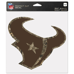 Houston Texans Decal 8x8 Perfect Cut Camo