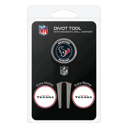 Houston Texans Divot Tool Pack - Signature tool w/ 3 markers