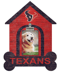 Houston Texans Dog Bone House Clip Frame