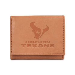 Houston Texans  Embossed Genuine Leather Tri-Fold