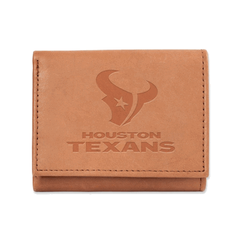 Houston Texans  Embossed Genuine Leather Tri-Fold