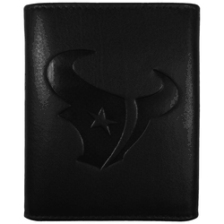 Houston Texans Embossed Leather Tri-fold Wallet