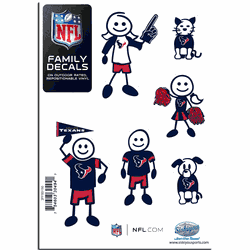 Houston Texans Family Decal Set Small