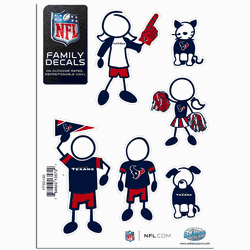 Houston Texans Family Decal Set Small